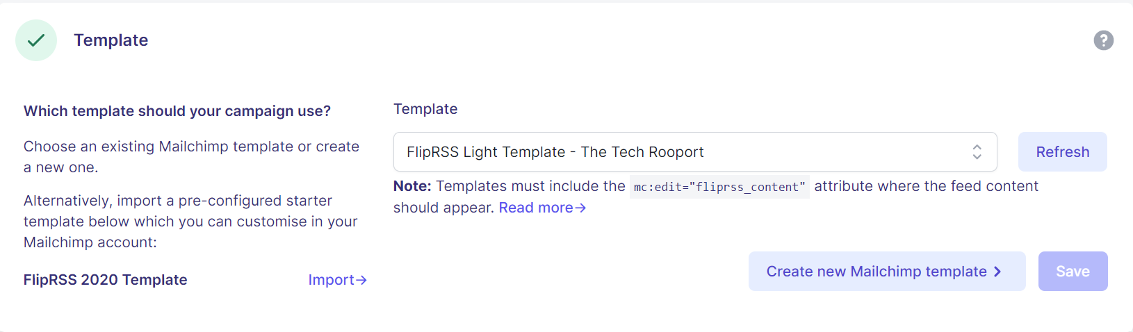 FlipRSS Template Example